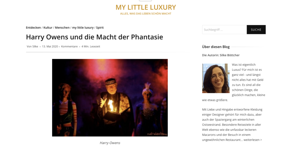 Harry Owens und die Macht der Phanatsie von Silke Böttcher